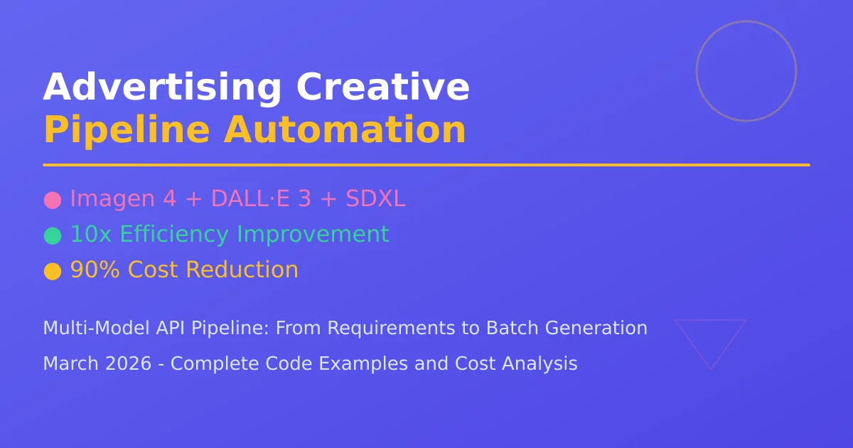 Advertising Creative Pipeline Multi-Model API Cover