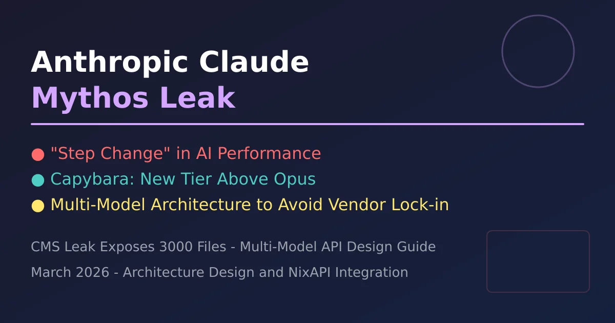 Anthropic Claude Mythos Multi-Model API Architecture Cover