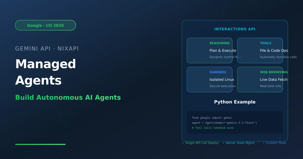 Gemini API Managed Agents Practical Guide