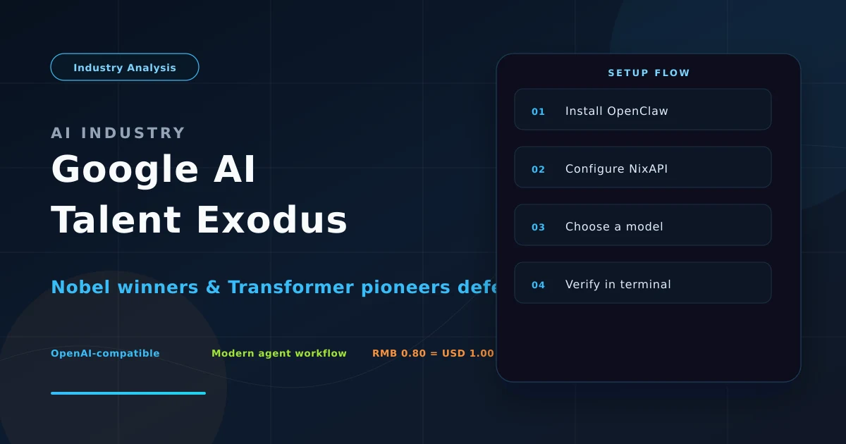 Cover image analyzing Google AI talent exodus