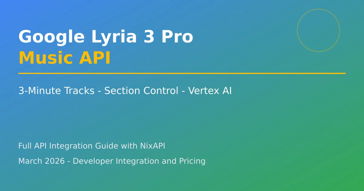 Google Lyria 3 Pro Music Generation API Cover