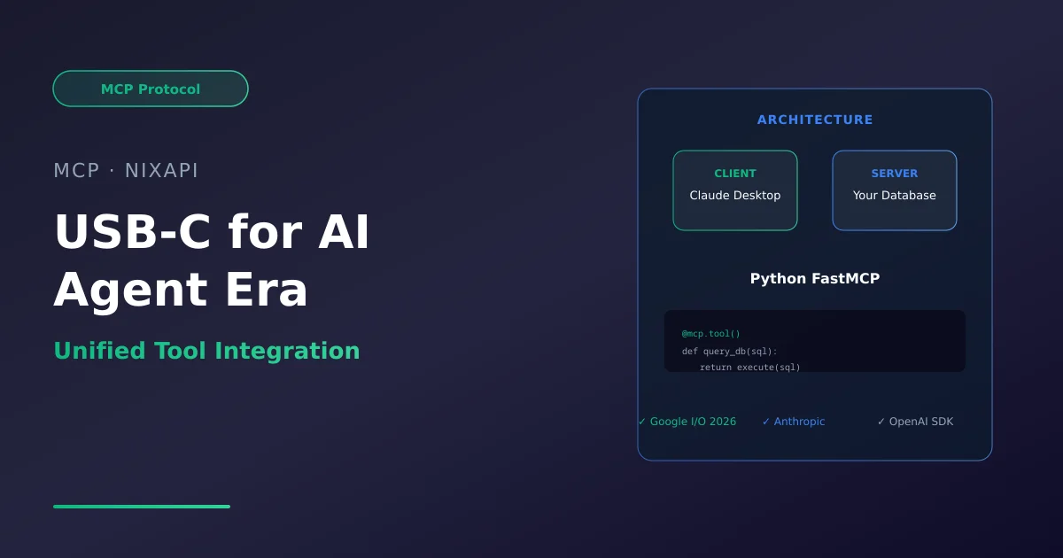 MCP协议狂潮：AI Agent统一接口标准