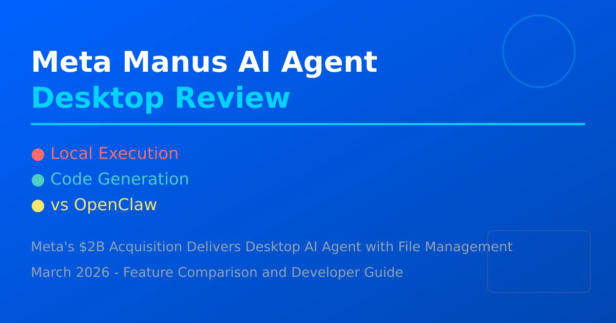 Meta Manus AI Agent Desktop Review Cover