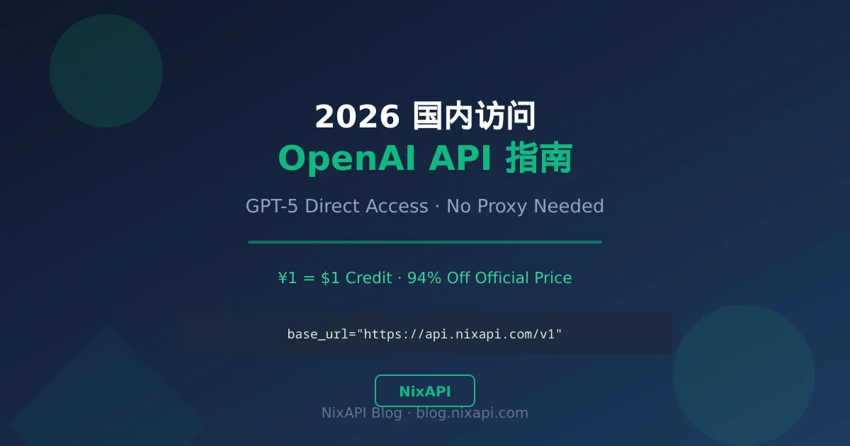 Complete Guide to OpenAI API in China 2026