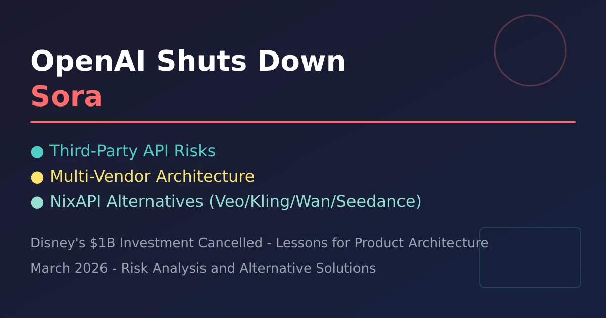 OpenAI Shuts Down Sora Product Risk Analysis Cover